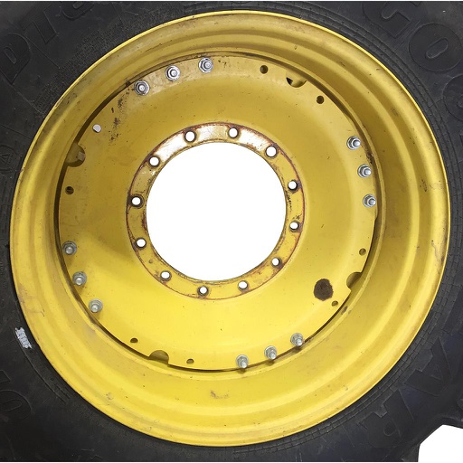 [WT008701] 13"W x 34"D Waffle Wheel (Groups of 3 bolts) Rim with 12-Hole Center, John Deere Yellow