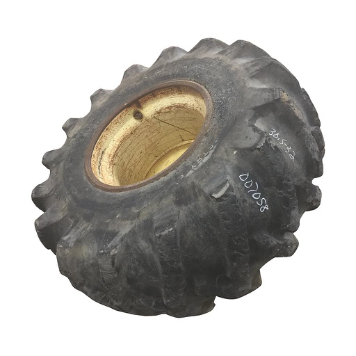[007058] 30.5/L-32 Firestone Forestry Special With CRC LS-2 on Industrial Yellow  14-Hole Formed Plate 75%