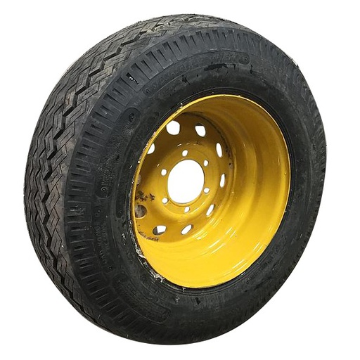 [S002730] 10/-16.5 Specialty Tires of America(STA) Super Tansport LT ST on Cat Yellow 6-Hole Formed Modular Trailer 99%