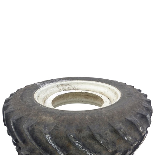 [T004020] 18.4/R42 Armstrong Hi Traction Lug Radial R-1 on New Holland White 12-Hole Stub Disc 65%