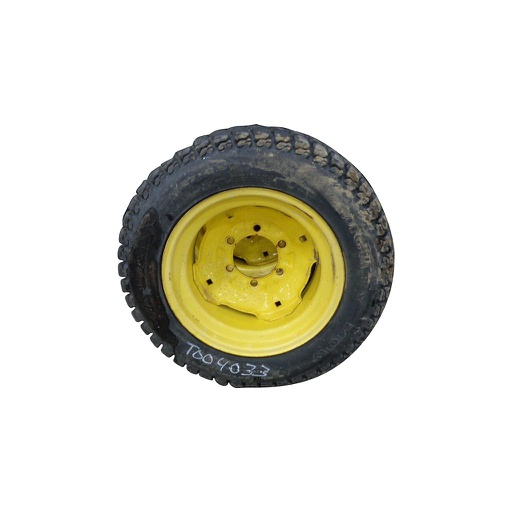 [T004033] 27/8.50-15 Galaxy Mighty Mow R-3 on John Deere Yellow 6-Hole Formed Plate 85%