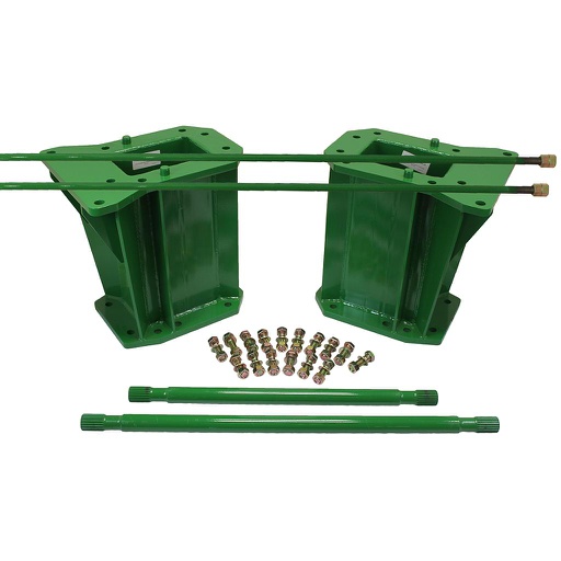 [49477] 19.5"L Combine Frame Extension for John Deere Combine "S" Series ("D"22/22 spline drive shafts), John Deere Green