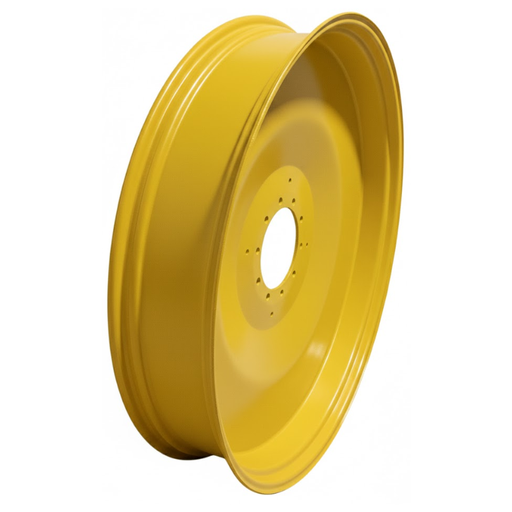 [71399] 10"W x 54"D, John Deere Yellow 10-Hole Formed Plate , -9.25" Offset