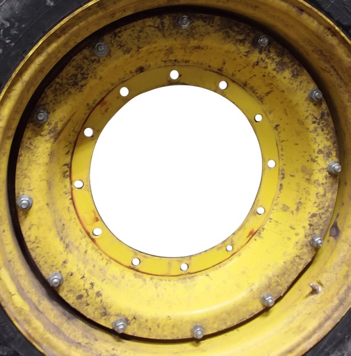 [WT009467CTR] 12-Hole Stub Disc Center for 34" Rim, John Deere Yellow