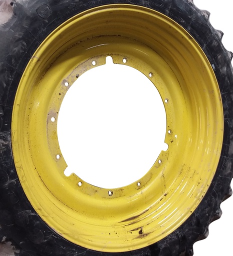 [WT009513] 10"W x 50"D, John Deere Yellow 12-Hole Stub Disc