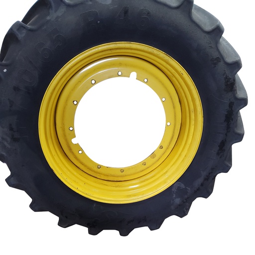 [WT009725] 25"W x 46"D, John Deere Yellow 12-Hole Stub Disc