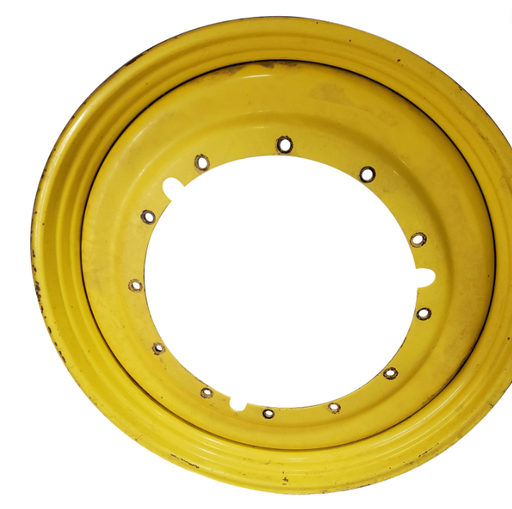 [T009793RIM] 12"W x 50"D, John Deere Yellow 12-Hole Stub Disc