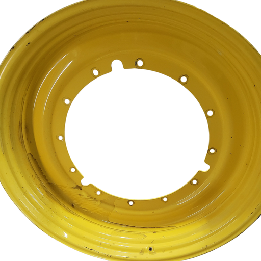 [T009970RIM] 12"W x 50"D, John Deere Yellow 12-Hole Stub Disc