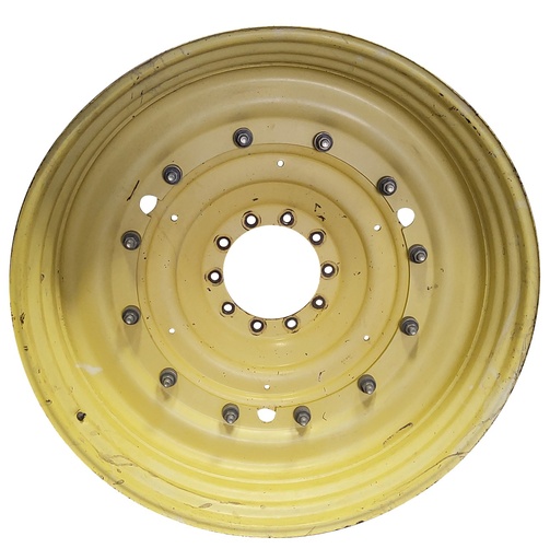 [T010071RIM] 12"W x 50"D, John Deere Yellow 12-Hole Stub Disc