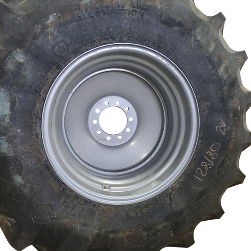 [T010165RIM] 21"W x 28"D, Case IH Silver Mist 10-Hole Formed Plate , -2.5" Offset