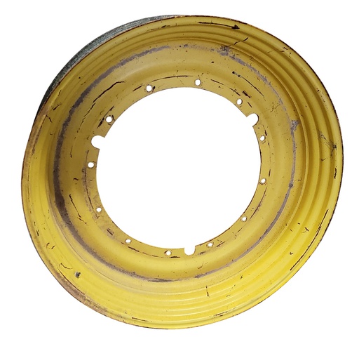 [A000338] 12"W x 50"D, John Deere Yellow 12-Hole Stub Disc