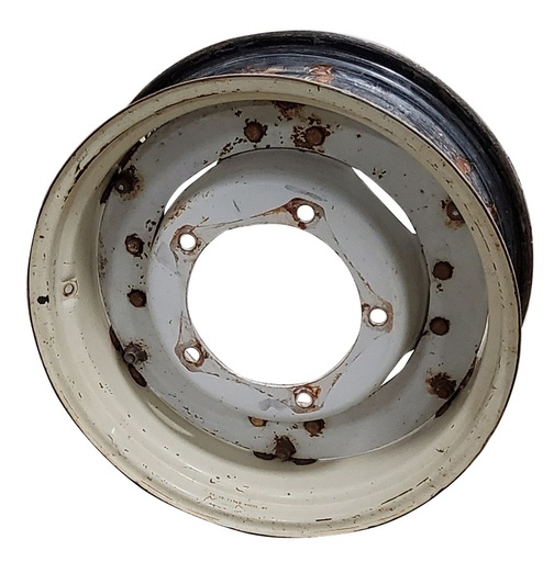 [T010318] 10"W x 28"D, Off White 6-Hole Rim, Clamp/Loop Style