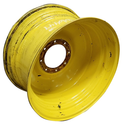 [T010449RIM] 16"W x 30"D, John Deere Yellow 8-Hole Bubble Disc