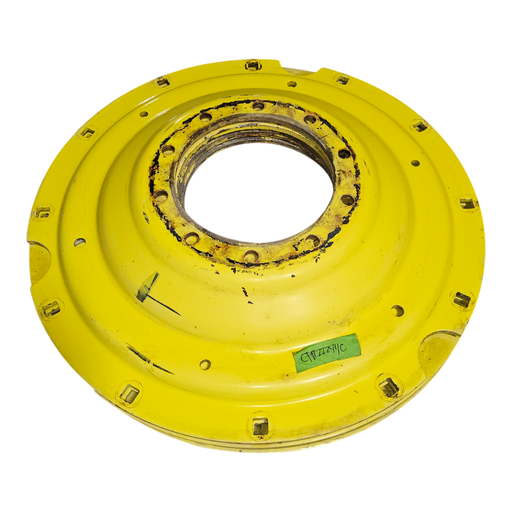 [CTR22244C] 10-Hole Stub Disc Center for 38"-54" Rim, John Deere Yellow