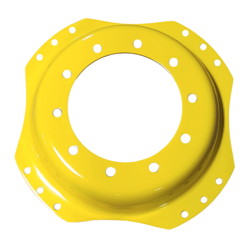 [CTR22228A] 10-Hole Waffle Wheel (Groups of 3 bolts) Center for 28"-30" Rim, John Deere Yellow