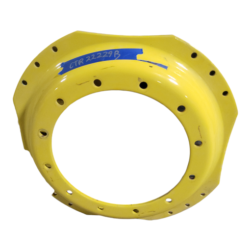 [CTR22229B] 12-Hole Waffle Disc (Groups of 3 Bolts) Center for 38"-54" Rim, John Deere Yellow