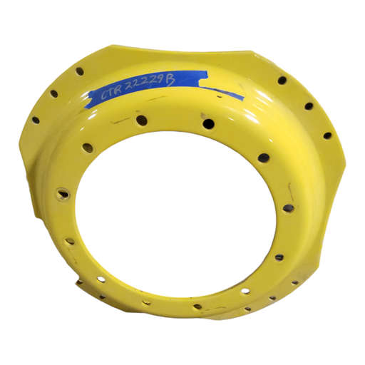 [CTR22229B] 12-Hole Waffle Wheel (Groups of 3 bolts) Center for 38"-54" Rim, John Deere Yellow