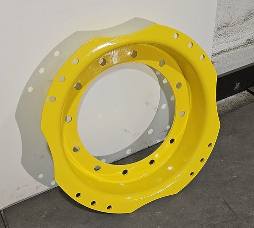[CTR22235A] 12-Hole Waffle Disc (Groups of 3 Bolts) Center for 28"-30" Rim, John Deere Yellow
