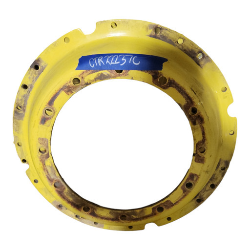 [CTR22237C] 12-Hole Waffle Disc (Groups of 3 Bolts)HD Center for 34" Rim, John Deere Yellow