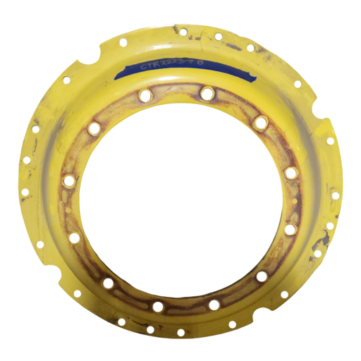 [CTR22237B] 12-Hole Waffle Wheel (Groups of 3 bolts)HD Center for 34" Rim, John Deere Yellow