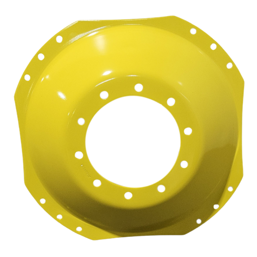 [CTR22239A] 10-Hole Waffle Disc (Groups of 3 Bolts) Center for 34" Rim, John Deere Yellow