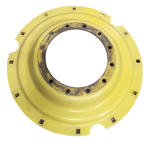 [CTR22241C] 12-Hole Stub Disc Center for 38"-54" Rim, John Deere Yellow