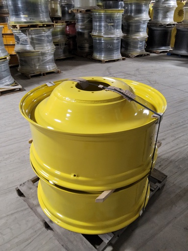 [T010778A-(280)] 16"W x 42"D, John Deere Yellow 10-Hole Spun Disc