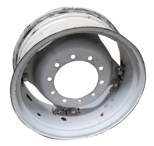 [T010841CTR] 10-Hole Clamp/Loop Style (groups of 2 bolts) Center for 28"-30" Rim, Ford / New Holland White