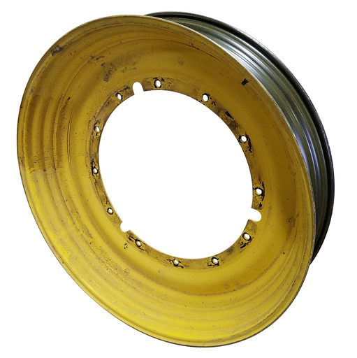 [T010985RIM] 10"W x 50"D, John Deere Yellow 12-Hole Stub Disc