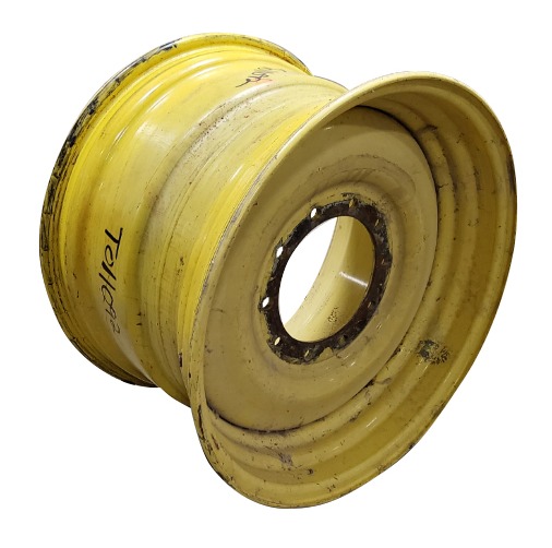 [T011092RIM] 20"W x 32"D, John Deere Yellow 10-Hole Bubble Disc , 4.75" Offset