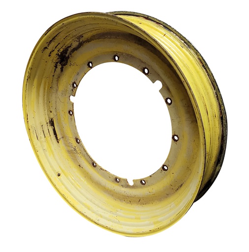 [T011191RIM] 10"W x 50"D, John Deere Yellow 12-Hole Stub Disc