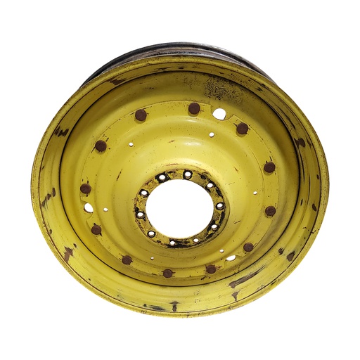 [T011288RIM] 13"W x 46"D, John Deere Yellow 12-Hole Stub Disc