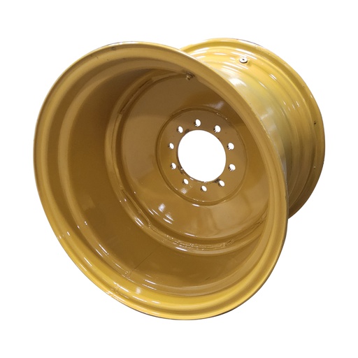 [T011370RIM] 20"W x 26"D, Industrial Yellow 10-Hole Formed Plate , 3.5" Offset
