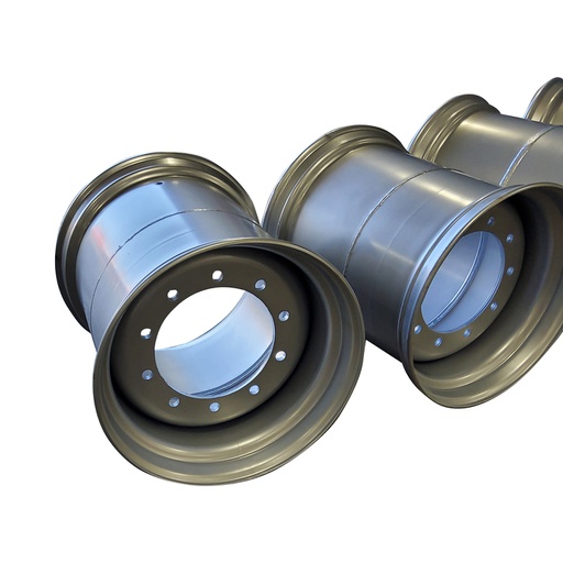 [225241052-7] 24"W x 22.5"D, Case IH Silver Mist 10-Hole Formed Plate , -7.75" Offset