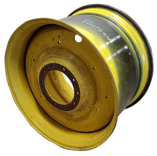 [T011564RIM] 25"W x 38"D, John Deere Yellow 10-Hole Formed Plate , 10.88" Offset