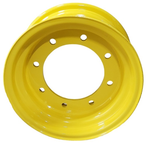 [43677] 8"W x 16"D, John Deere Yellow 8-Hole Flat Plate