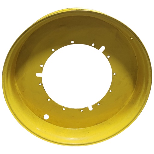 [T012426RIM] 12"W x 54"D, John Deere Yellow 12-Hole Stub Disc