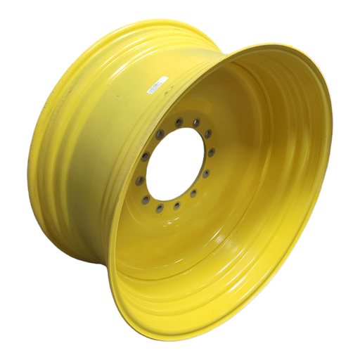 [W38-21100RP25] 18"W x 38"D, John Deere Yellow 12-Hole Formed Plate Sprayer , -3.25" Offset