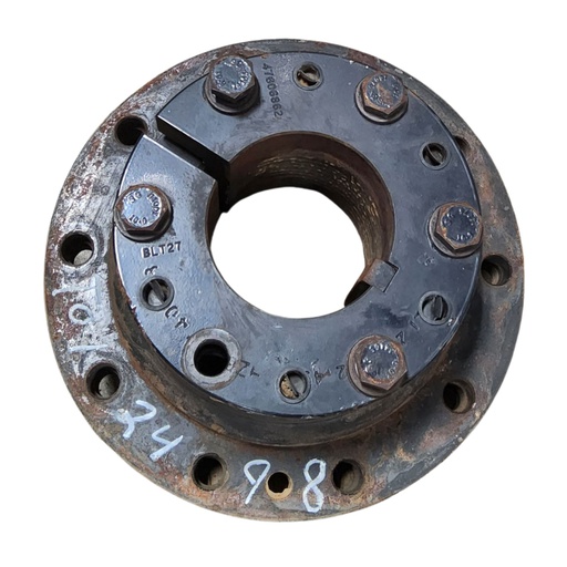 [T012498] 10-Hole Wedg-Lok OE Style, 5" (127mm) axle, Black