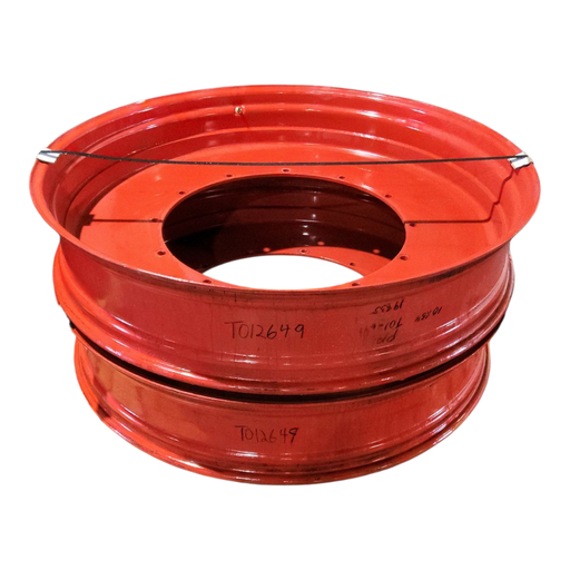 [T012649RIM] 10"W x 54"D, Fendt/Agco Red 12-Hole Stub Disc