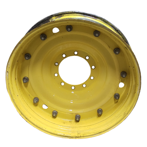 [T012650RIM] 10"W x 38"D, John Deere Yellow 12-Hole Stub Disc