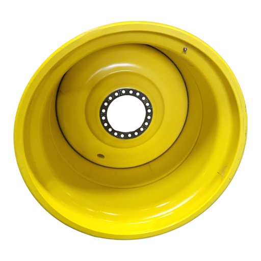 [T013331RIM] 44"W x 46"D, John Deere Yellow 20-Hole Formed Plate , 1.12" Offset