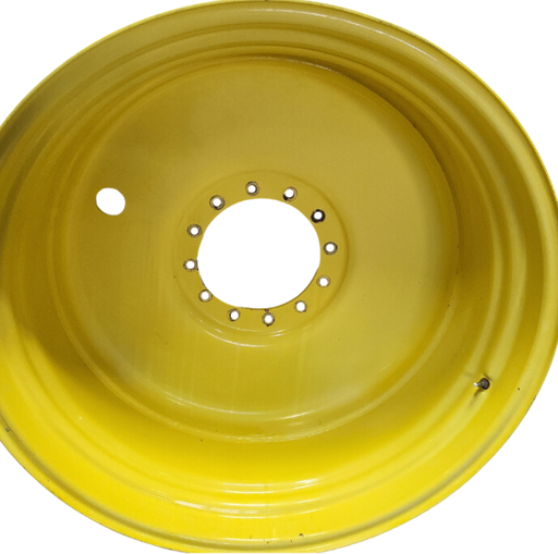 [T013469RIM] 23"W x 42"D, John Deere Yellow 12-Hole Formed Plate Sprayer , -3.5" Offset
