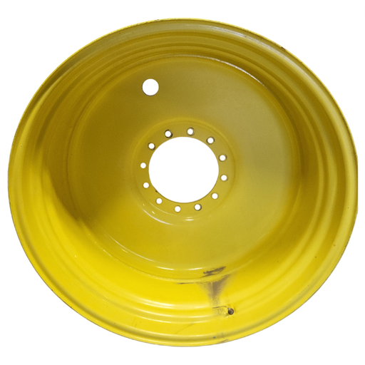 [T013470RIM] 23"W x 42"D, John Deere Yellow 12-Hole Formed Plate Sprayer , -3.5" Offset