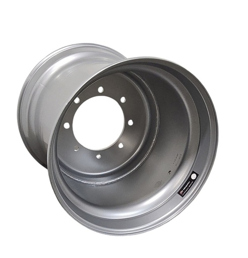 [NTS-121695] 20"W x 22.5"D, Case IH Silver Mist 8-Hole Formed Plate , -4.85" Offset