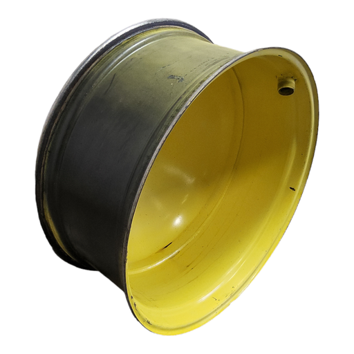 [T013612RIM] 16"W x 38"D, John Deere Yellow 10-Hole Dolly Dual-Inside , -15" Offset