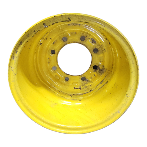[S004079RIM] 16"W x 16.1"D, John Deere Yellow 8-Hole Implement , 0.75" Offset