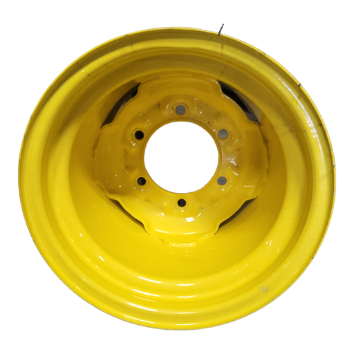 [S004084RIM] 10.5"W x 12"D, John Deere Yellow 6-Hole Implement , 2.12" Offset
