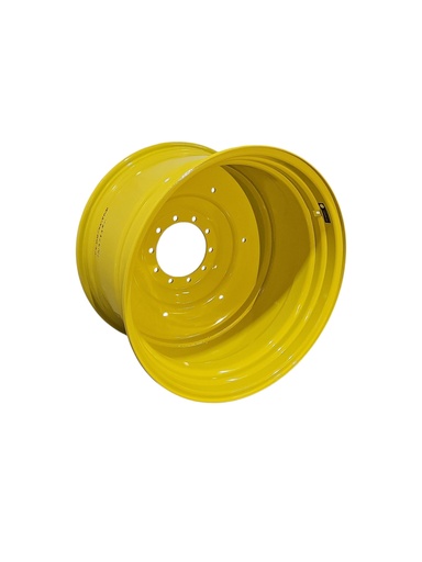 [T013743RIM-(280)] 23"W x 38"D, John Deere Yellow 10-Hole Formed Plate