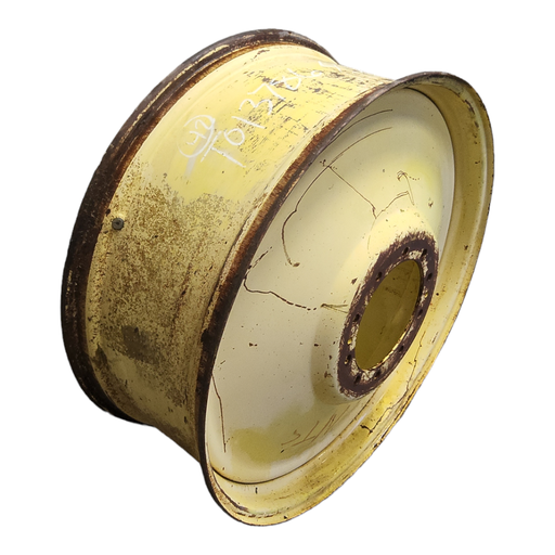 [T013786RIM] 16"W x 42"D, John Deere Yellow 10-Hole Formed Plate , -10.5" Offset